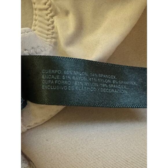 Natori Bra Womens 36D Underwire Rose Dream Custom Coverage Lace Strap Pink Pearl - Picture 7 of 8